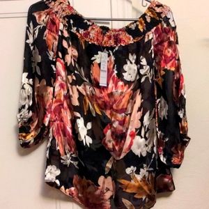 White House Black Market silk blouse